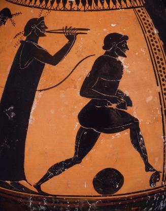 Jar (pelike) with a scene of athletic training