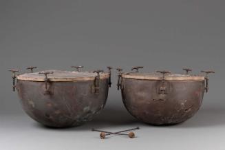 Pair of timpani and two mallets