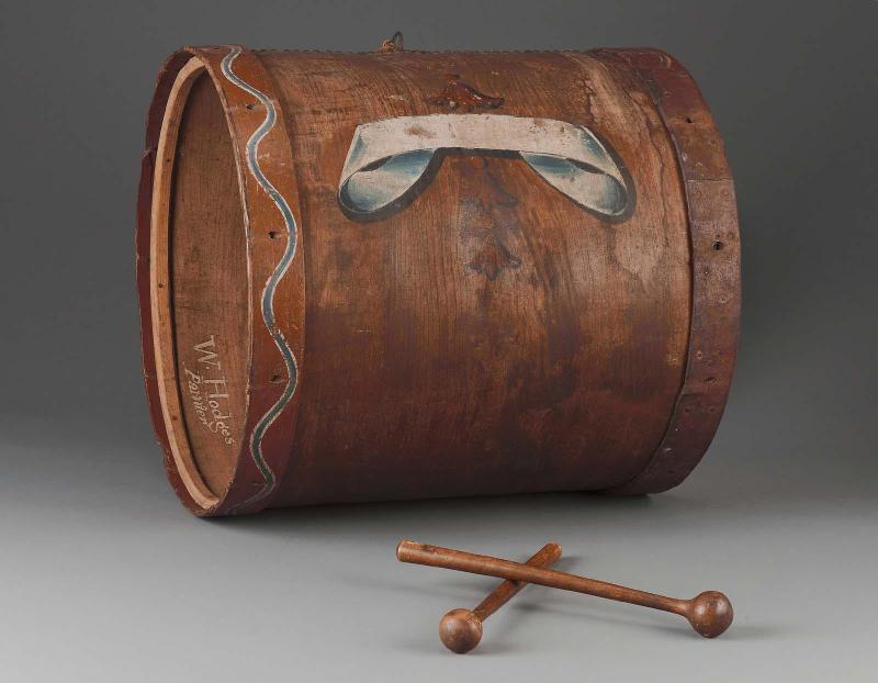 Bass drum and two mallets