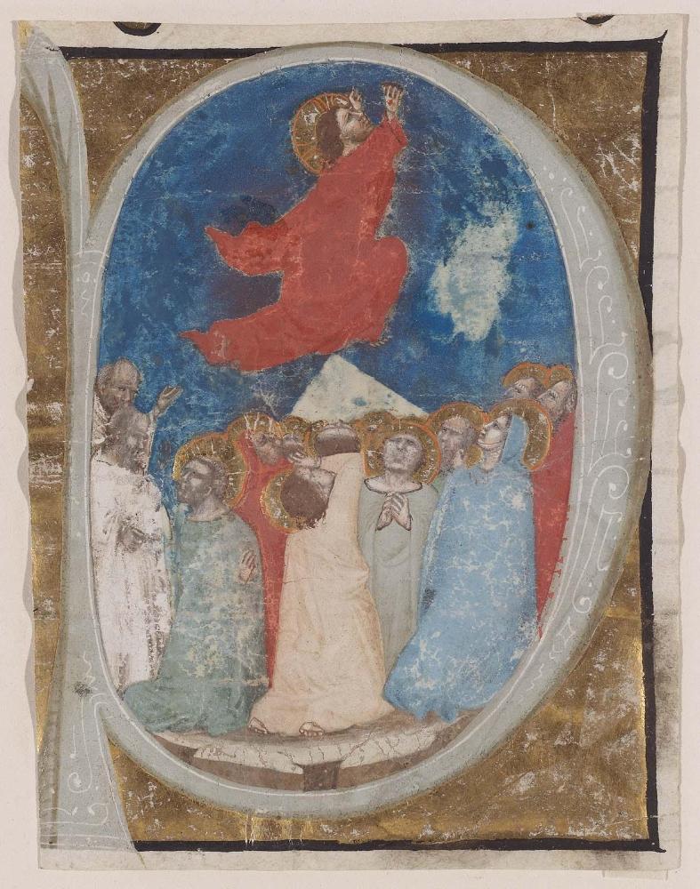 The Ascension (Cutting from a Gradual or Antiphonary)