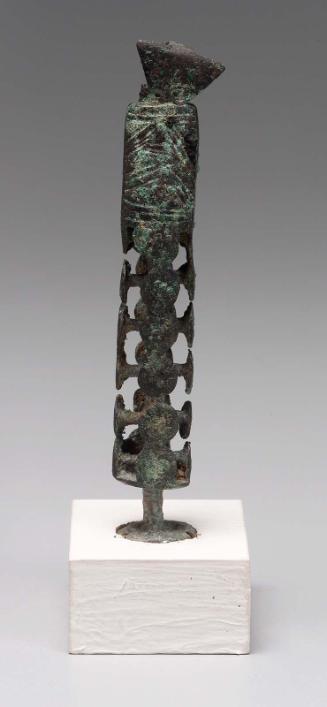 End of a pin or a plug