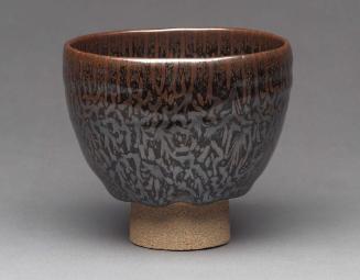 Tea bowl of the pine- tree tenmoku type