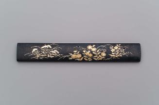 Kozuka with design of autumn plants