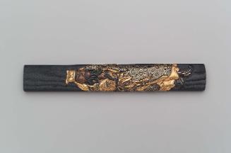 Kozuka with design of Kan'u stroking his beard