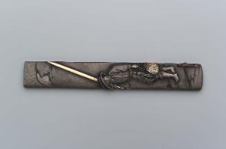 Kozuka with design of fisherman