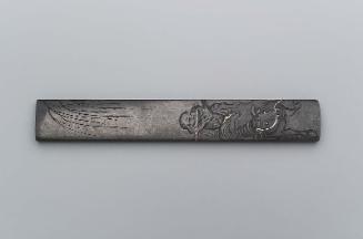 Kozuka with design of herdboy and buffalo