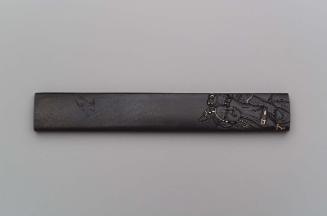 Kozuka with design of Soga no Goro being seized by Gosho no Goromaru