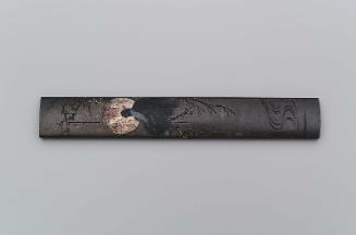 Kozuka with design of crows on a branch