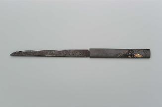 Kozuka with design of a wayfarer seated under a tree