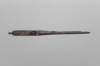 kogai with design of wolf on Musashino