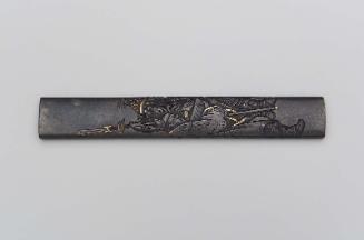 Kozuka with design of Chôhi and Gentoku (Zhang Fei and Xuande) from the Sangokushi (Sanguozhi)