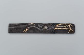 Kozuka with design of cranes