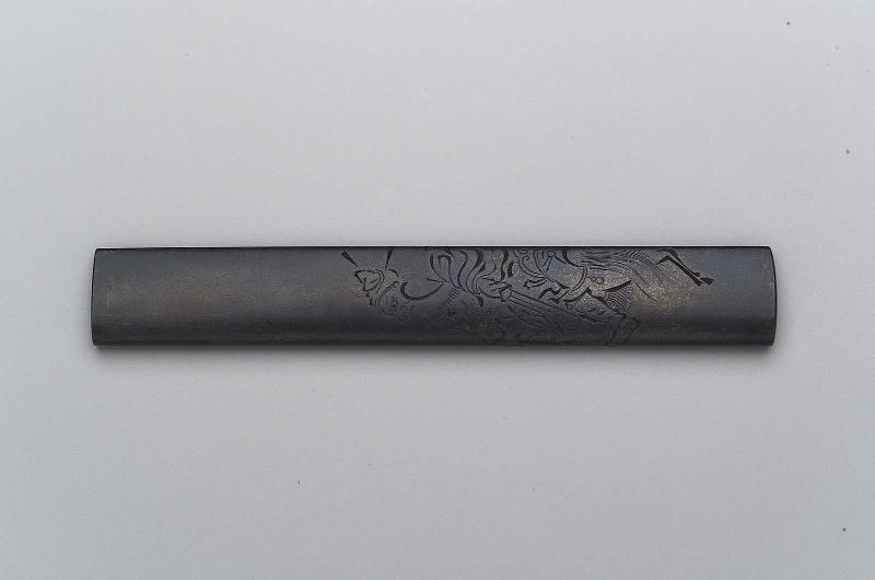 Kozuka with design of Shoki on horseback