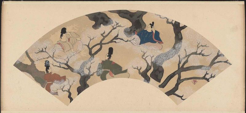 Album of Fan Paintings by Korin (Korin senmen gajo)