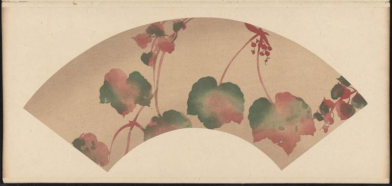 Album of Fan Paintings by Korin (Korin senmen gajo)