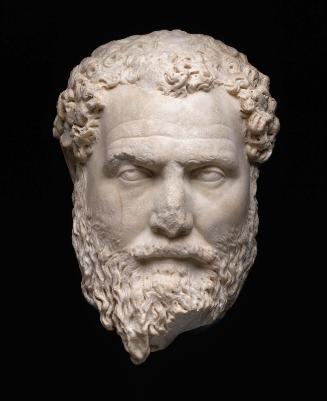 Portrait of a bearded curly-haired man