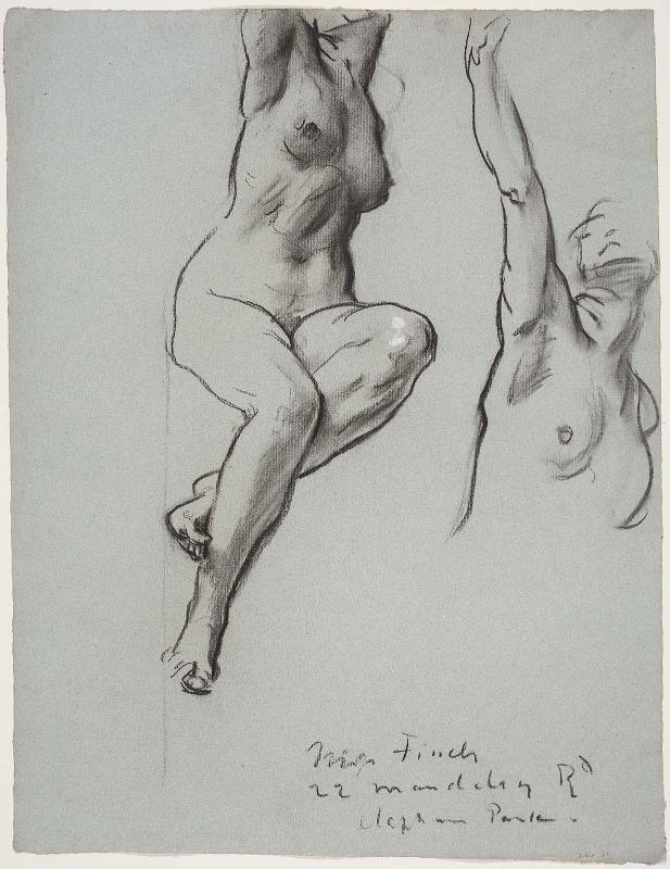 Sketch for the Joyful Mysteries - Eve- Boston Public Library Murals