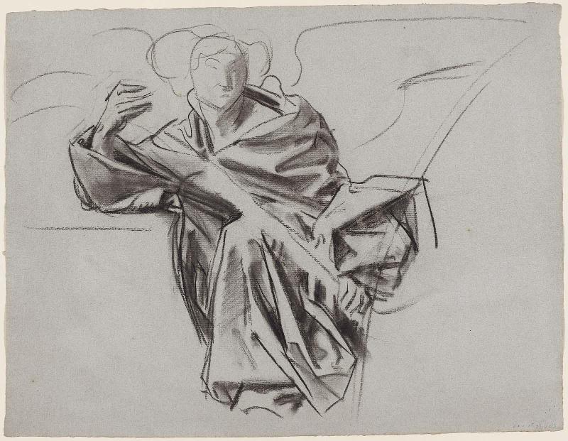 Sketch for the Joyful Mysteries - Matthew - Boston Public Library Murals