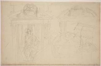 Architectural Sketches - Study for the Boston Public Library Murals