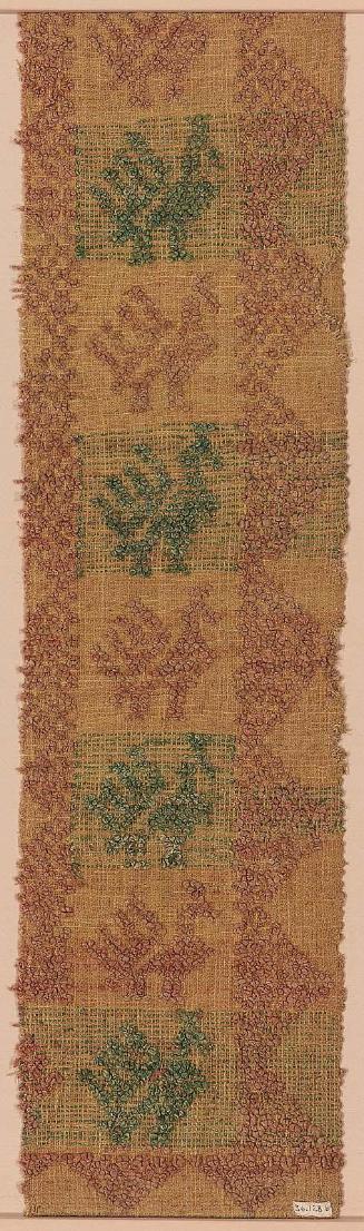 Fragment of looped weaving (one of three)