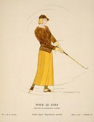 "Pour le Golf - Costume, de Madeleine Vionnet," plate 35 from Gazette du Bon Ton, No. 7