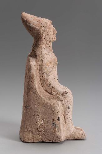 Figurine of Aphrodite seated on a throne