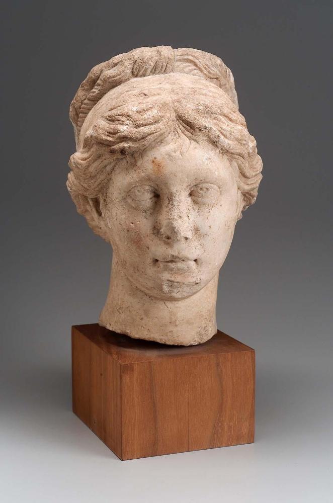 Portrait head of a lady in quasi-divine guise