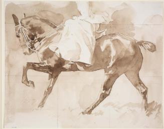 Sketch of a Lady on Horseback, Sidesaddle