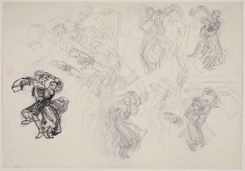 Sketch of Dancing Figures