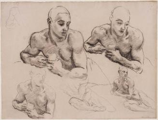 Sketch for Classic and Romantic Art  - Pan - (MFA Rotunda)