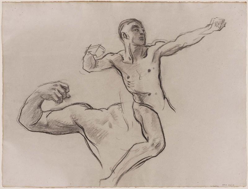 Sketch for Achilles and Chiron - Achilles (MFA Rotunda)