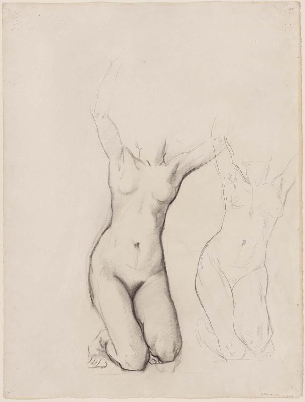 Sketch for Eros and Psyche  - Psyche - (MFA Rotunda)