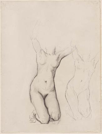 Sketch for Eros and Psyche  - Psyche - (MFA Rotunda)