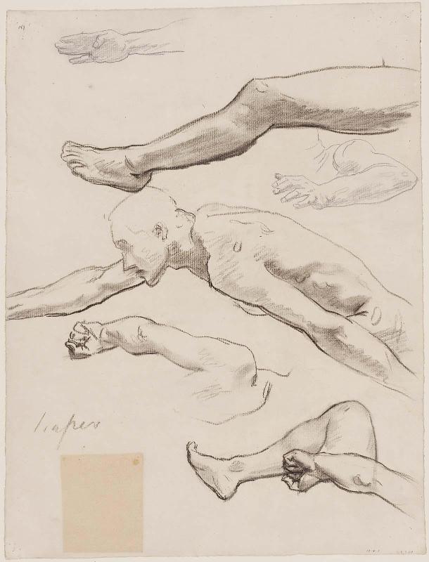 Sketch for Reliefs - Details (MFA Stairway)