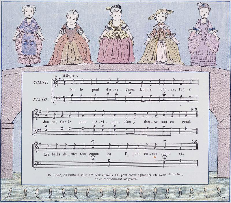 Page 15: "Le Pont d'Avignon" (girls)