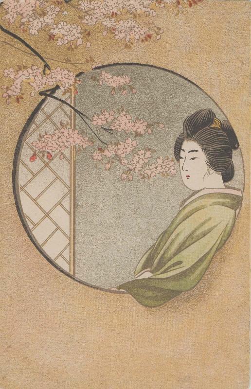 Woman Sitting at a Round Window