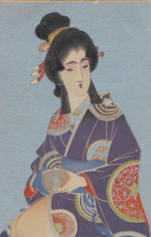 Woman in Purple Kimono (from an unidentified series)