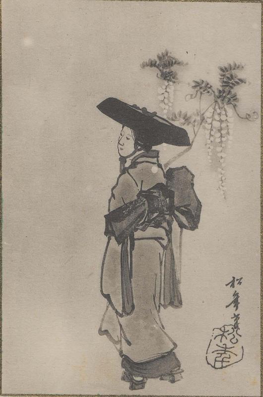 Wisteria Maiden, from a series of Ôtsu-e subjects