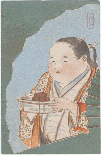 Servant in a Fan Motif