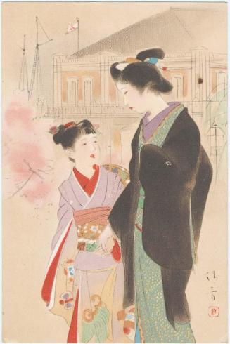 Advertisement for Mitsubishi Company Postal Service Boat: The Time of the Establishment of the Department of the Draft, Meiji 9 (1876)