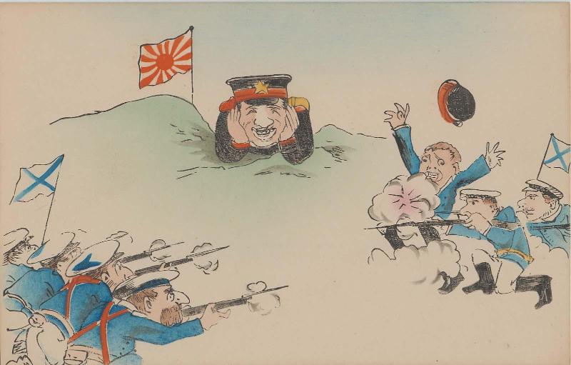 Japanese General Enjoying the Russians' Battle