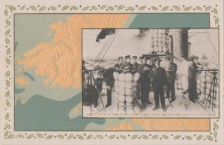 Painting of Battle of Japan Sea: Admiral Togo on the Mikasa Boat