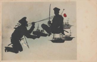 Tug-of-War between Japanese and Russian Soldiers
