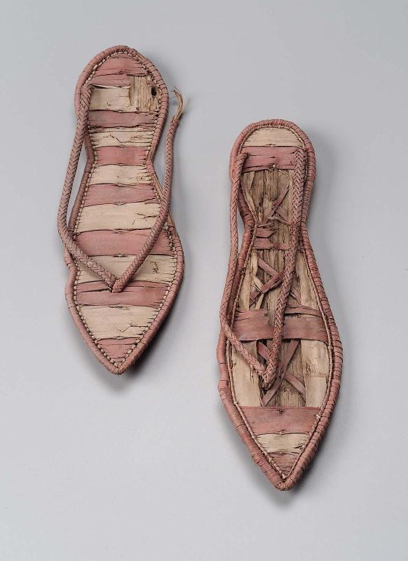 Striped sandals