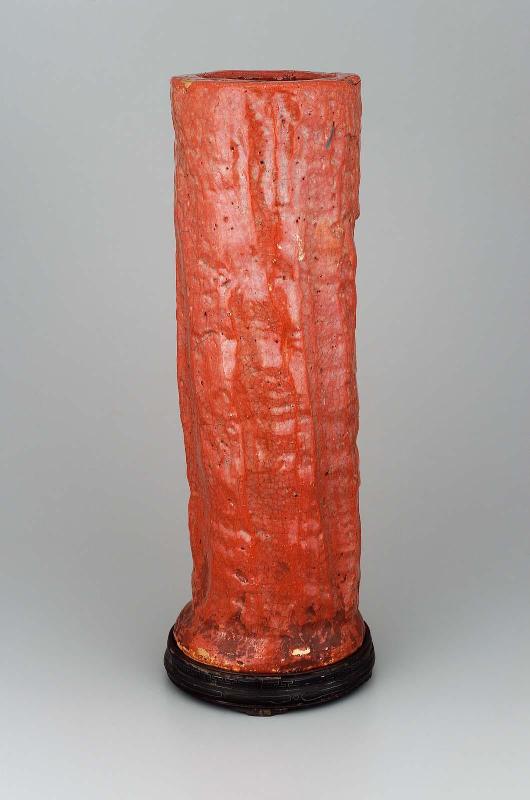 Flower-vase. Thick walls, strongly sliced