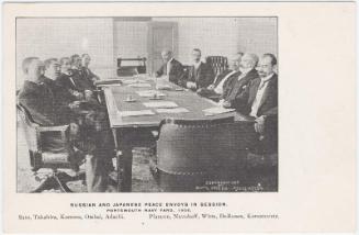 Russian and Japanese Peace Envoys in Session, Portsmouth Navy Yard, 1906