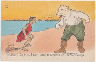 "Go Away I Don't Want to Wrestle I'm Not in Training" (from an unidentified series)