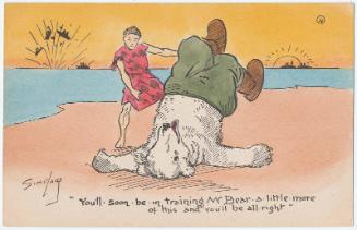 "You'll Soon be in Training Mr. Bear, A Little More of This and You'll be All Right" (from an unidentified series)