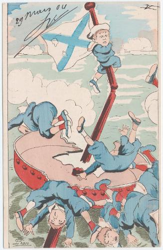 The Russian Soldiers on a Breaking Mast (from an unidentified series)