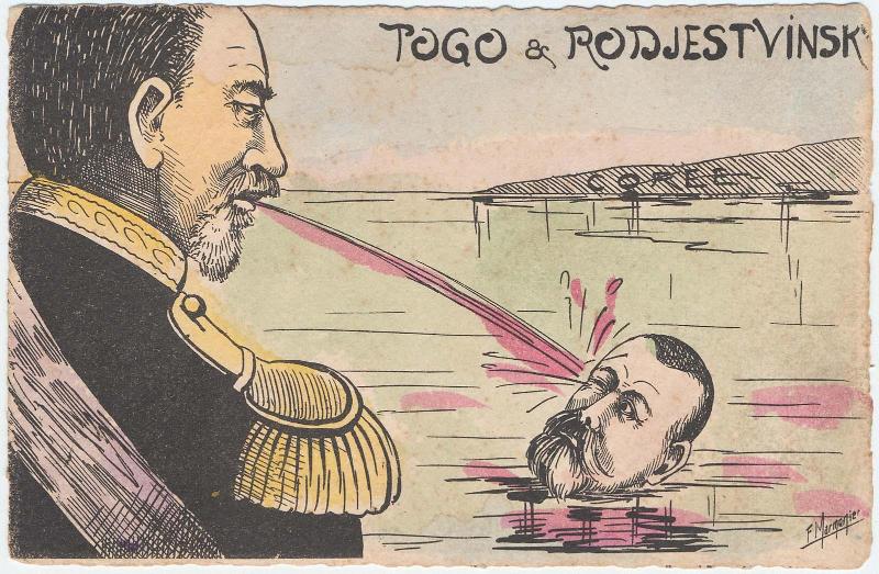 Togo and Rodjestvinsk from the series La Carillon No. 49